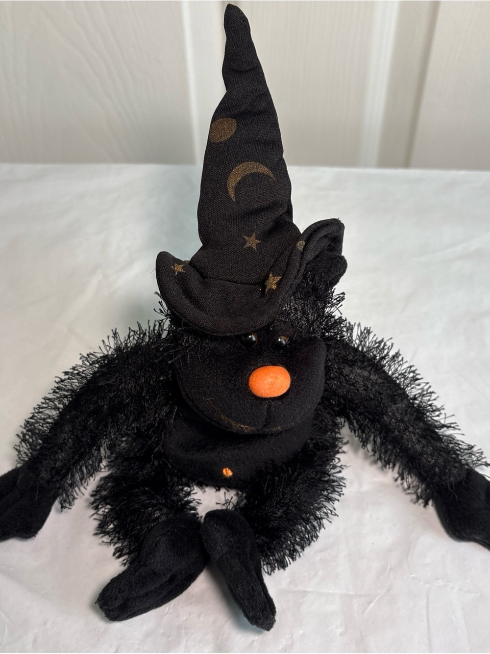 Vintage 2006 March of Dimes Black Halloween Gorilla witch bean bag plush 11”